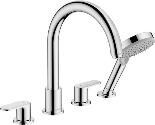 Hansgrohe vernis blend afdekset badkraan 211mm 4-gats chroom