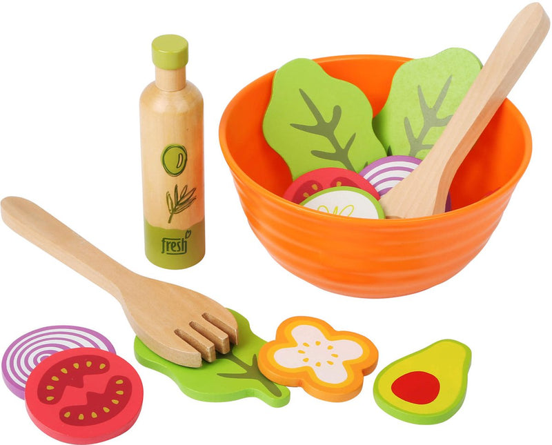 ギャラリービューアに画像をロードする, Small foot - houten speeleten salade speelset, 15dlg,
