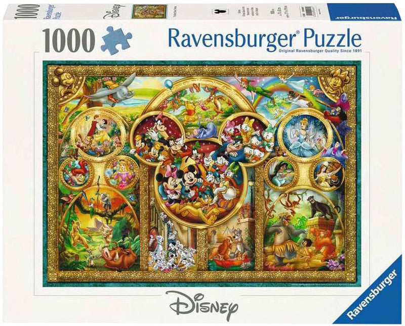 Afbeelding laden in galerijviewer, Ravensburger puzzel mooiste disney thema's - legpuzzel - 1000 stukjes
