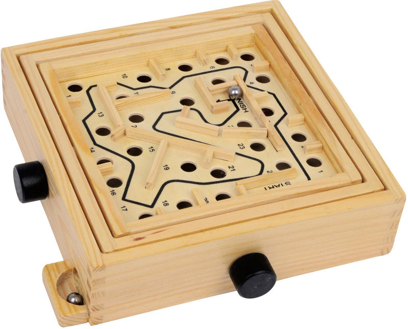 Afbeelding laden in galerijviewer, Small foot - houten labyrinth knikkerspel
