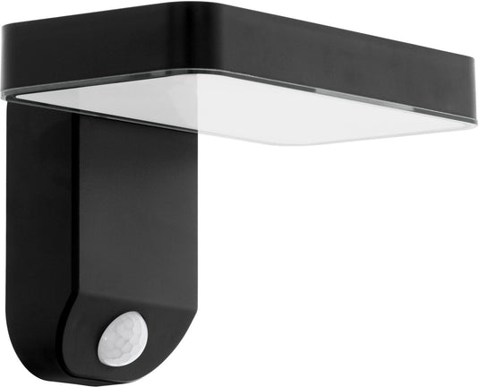 Eglo pastion solar wandlamp buiten - sensor - solar - 18 cm - zwart