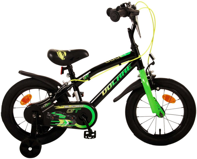Chargez l'image dans la visionneuse de la galerie, Volare super gt kinderfiets - jongens - 14 inch - groen - twee handremmen
