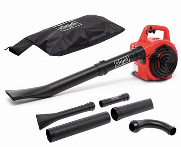 Scheppach 3-in-1 benzine bladblazer lbh2600p - 25.4cc - 700w - 1,0pk - bladzuiger, bladblazer versnipperen - blaassnelheid 268 km u - 678 m³ u - 50l opvangzak