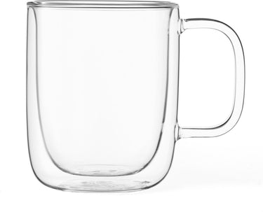 Viva scandinavia classic koffie- theeglas - dubbelwandig - incl. handvat - 350 ml - transparant