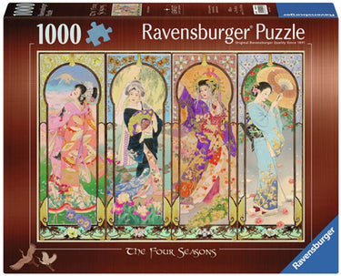 Ravensburger legpuzzel de vier seizoenen 1000 stukjes kunst puzzel.