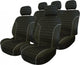 Carpoint stoelhoesset charcoal 9-delig zwart - autostoelhoes set