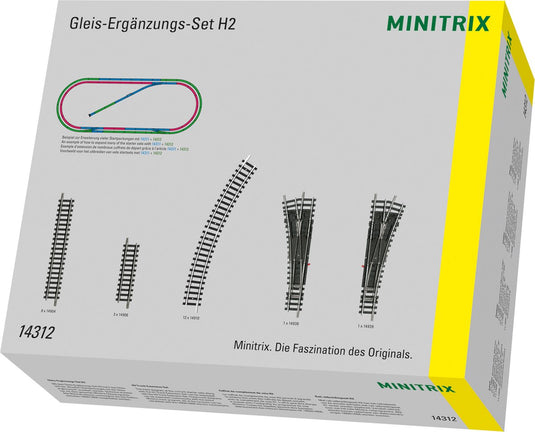 Minitrix rail-uitbreidingsset h2