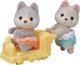 Sylvanian families 5638 tweeling husky-fluweelzachte speelfiguren
