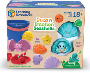 Learning resources educatief speelgoed ocean emotion seashells set. - 3+