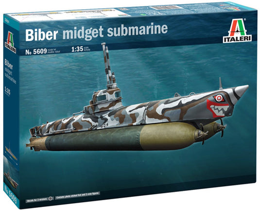 Italeri modelbouwpakket militaire voertuigen - 5609 u-boot biber - midget submarine biber-class plastic - 1:35 - modelbouw