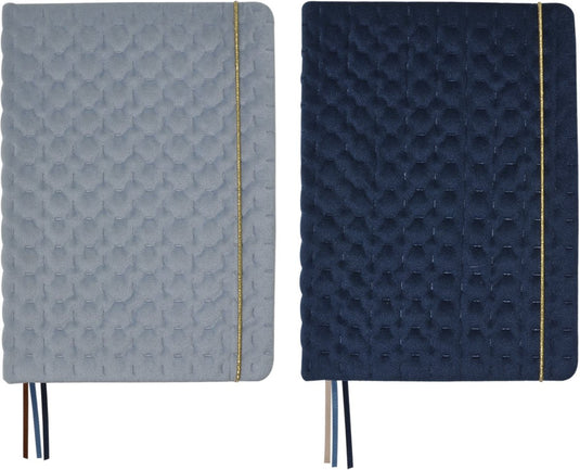 Kangaro notitieboek - natural beauty - a5 - 2 stuks - lijn - fluweel