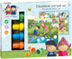 Bambolino fien teun creatieve stempelset, stempels en gekleurde kaarten - creatief, educatief speelgoed - boerderij speelgoed - vanaf 3 jaar - toys