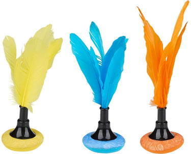 Eddy toys voet shuttle spel – voet badminton – buitenspeelgoed kinderen - assorti