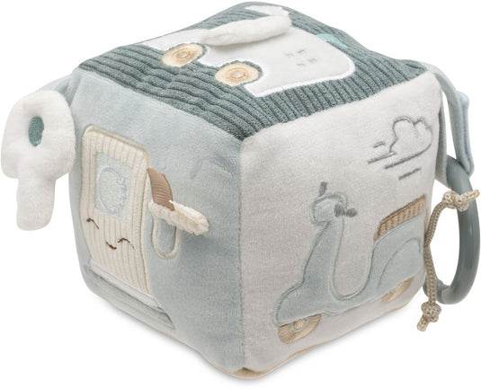 Jollein baby activiteitenkubus - on the go - polyester - sensorisch speelgoed