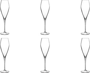 Luigi bormioli atelier champagneglas groot - 270 ml - 6 stuks