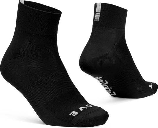 Gripgrab - lightweight sl korte performance zomer fietssokken 1 paar coolmax wielersport sokken low cut - zwart - unisex - maat s (38-41)