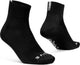 Gripgrab - lightweight sl korte performance zomer fietssokken 1 paar coolmax wielersport sokken low cut - zwart - unisex