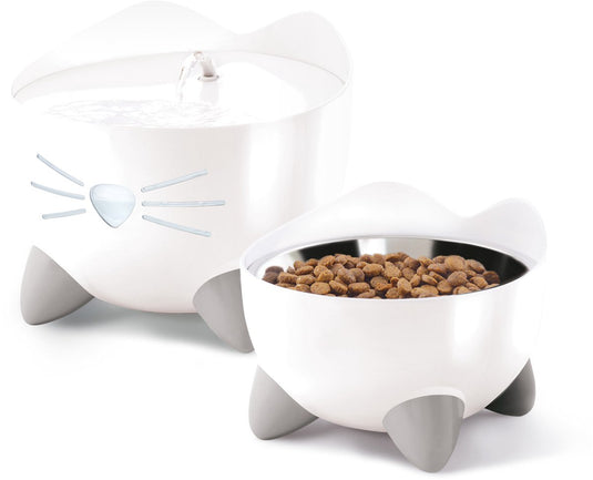 Catit pixi fountain combo kit - kattendrinkbak - wit