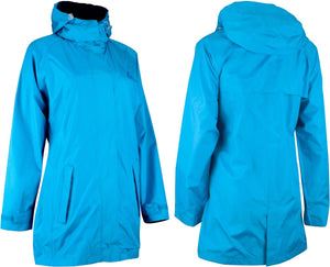 Ralka regenjas deluxe lang model - dames - aqua marine - 42