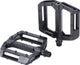 Bbb cycling mtb pedalen - enigma - platformpedalen met grip pinnen afgedichte lagers - mountainbike fietspedalen - mat zwart - 100 x 100 mm - bpd-38