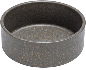 Designed by lotte noor voerbak hond - eetbak drinkbak - vaatwasserbestendig - bamboe - grijs - 12 cm