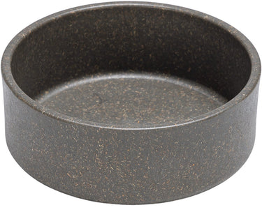 Designed by lotte noor voerbak hond - eetbak drinkbak - vaatwasserbestendig - bamboe - grijs - 12 cm