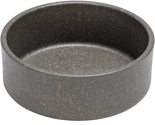 Designed by lotte noor voerbak hond - eetbak drinkbak - vaatwasserbestendig - bamboe - grijs - 12 cm