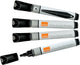 Nobo whiteboardmarkers - glas markers - zwart - 4 stuks
