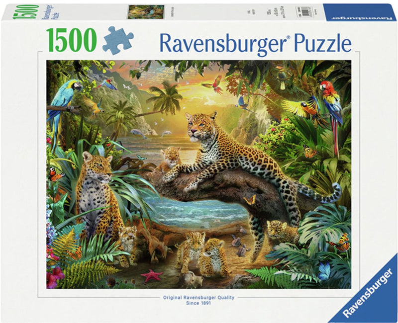 Afbeelding laden in galerijviewer, Ravensburger puzzel luipaarden in de jungle - legpuzzel - 1500 stukjes

