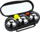Get go jeu de boules set iv - 3 ballen - chroom zwart