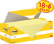 Post-it memoblok 3m 654-cy 76x76mm geel voordeelpak