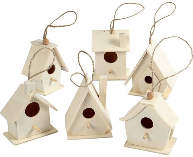 ギャラリービューアに画像をロードする, Creativ company vogelhuis hout 7cm, 6st.
