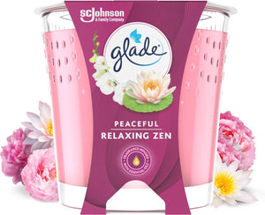 Glade geurkaars relaxing zen 100% raapzaadwax - 112 gr