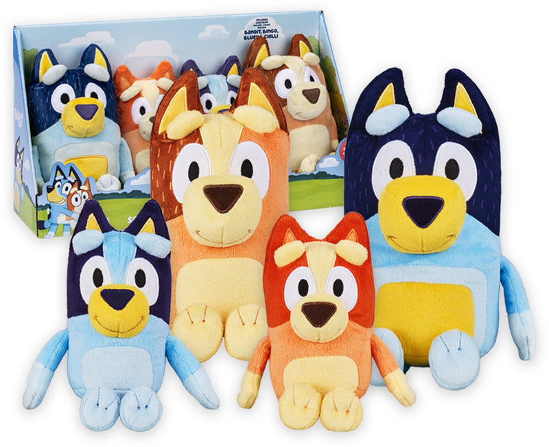 Laden Sie das Bild in Galerie -Viewer, Moose toys bluey pluche knuffels set - 4st.
