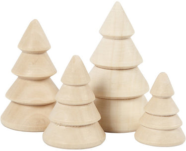 Creativ company cc kerstbomen van hout