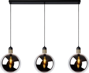 Lucide julius - hanglamp - 3xe27 - fumé