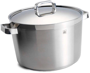 Bk conical kookpan 24cm - 6l - zonder pfas-vrije antikleeflaag - inductie kookpan - keramische pan - ovenbestendig tot 230°c - koudgreep - zilver