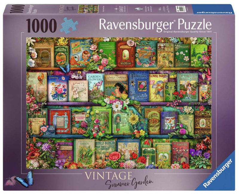 Afbeelding laden in galerijviewer, Ravensburger puzzel vintage tuinboeken - legpuzzel - 1000 stukjes

