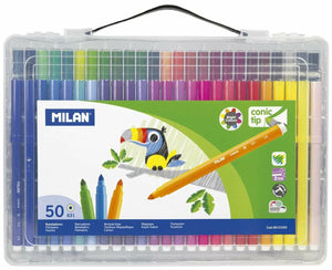 Milan set viltstiften multicolour 50 onderdelen