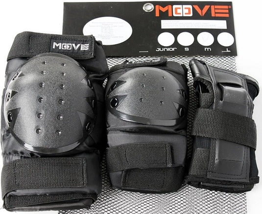 Move beschermset - 3-pack sr basic - driedelige set met pols elleboog en kniebeschermers