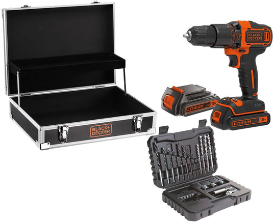 Black+decker bdchd18b2fc-qw schroef- klopboormachine
