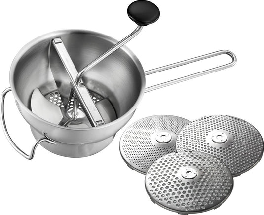 Gefu flotte lotte passeerzeef – 2 liter – inclusief 3 schijven – rvs