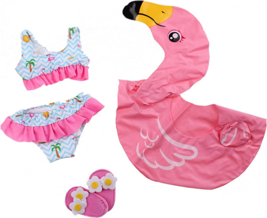 Heless flamingo zwemset poppen roze 35-45 cm