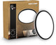 B.k.licht shallow - led badkamerlamp plafonniere - paneel plafondlamp - badkamerverlichting met neutraal wit licht - ip44 - ø24 - zwart