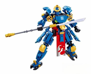 Sluban exosuit blue samurai bouwspeelgoed actiefiguur – constructiespeelgoed – bouwset met 230 bouwstenen – m38-b1312 – vanaf 6 jaar