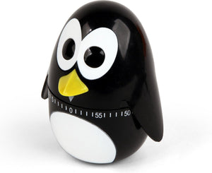 Kikkerland kookwekker - in een vorm van een penguin - 60 minuten timer - keuken accessoires