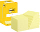 Post-it notes | 100 vel | ft 76 x 76 mm | geel | pak van 12 blokken