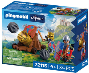Playmobil 72115 ridders met kanon.