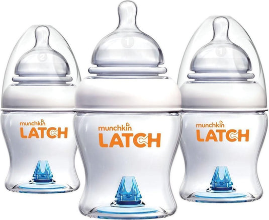 Munchkin babyfles - 3-pack latch bottle - baby fles 120ml - anti-colic babyflesje