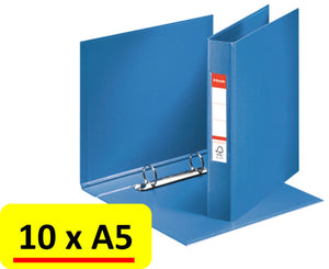 Esselte ringband vivida a5 2r pp 25mm blauw - 10 stuks